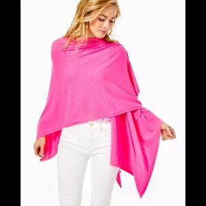 Lilly Pulitzer Terri Sweater Wrap/Shawl, Pink